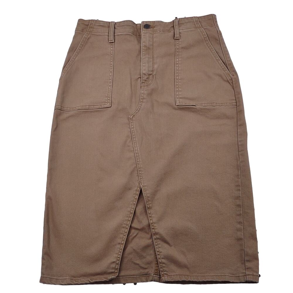 Banana Republic Camel Color Midi Skirt, Size 8